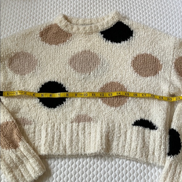 & Other Stories Cream Chunky Polka Dot Sweater - Picture 6 of 7